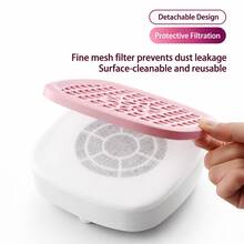 GANLAIX Pengumpul Debu Kuku Bertenaga USB, Kipas Debu Kuku, Kipas Debu Kuku Portabel dengan Filter yang Dapat Digunakan Kembali, Cocok untuk Poles Kuku Gel, Seni Kuku, Penggunaan Salon Rumahan dan Hadiah - MultiWarna - View 6