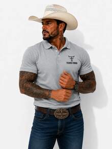 MHP Men's Texas Premium Country Pawn Polo Shirt - 灰色 - 查看 3