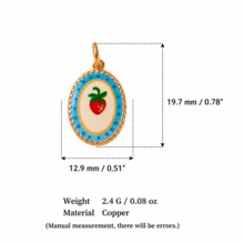 1pc DIY Colorful Summer Oil Drop Cute Animal & Plant Pendant Necklace, Fashion Pastoral Style, Dopamine Style Fashion Necklace, Stainless Steel Vacuum Plated 18k Gold, Displaying Women's Fashion Charm Item, Pendant For Jewelry Making, High-End Jewelry, Stainless Steel Accessory - Multicolor - View 15