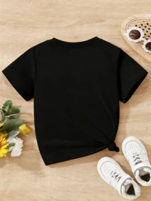Children's Clothing, Girls' Outfits, Girls' Sets, Women's Outfits, Boys' Outfits, Girls' Clothing, Tops For Teenagers, Girls' Clothing, Blouses For Girls,  Blouses For Young Women - 黑色 - 查看 4
