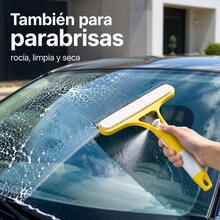 1/2-Piece 3-In-1 Window Cleaner With Integrated Sprayer, Silicone Squeegee And Absorbent Sponge, Cleans Windows, Mirrors And Shower Screens Without Water Marks, Available In White, Blue And Yellow, Multifunctional Household Cleaning Tool - Yellow - View 8