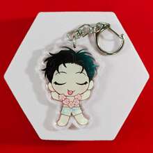 Roses And Champagne Korean Manhwa Acrylic Keychain Series Cute Cartoon Keyring Bag Suitcase Accessory Phone Pendant Car Ornament. - Multicolor - View 22