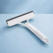 1/2-Piece 3-In-1 Window Cleaner With Integrated Sprayer, Silicone Squeegee And Absorbent Sponge, Cleans Windows, Mirrors And Shower Screens Without Water Marks, Available In White, Blue And Yellow, Multifunctional Household Cleaning Tool - Putih - View 1