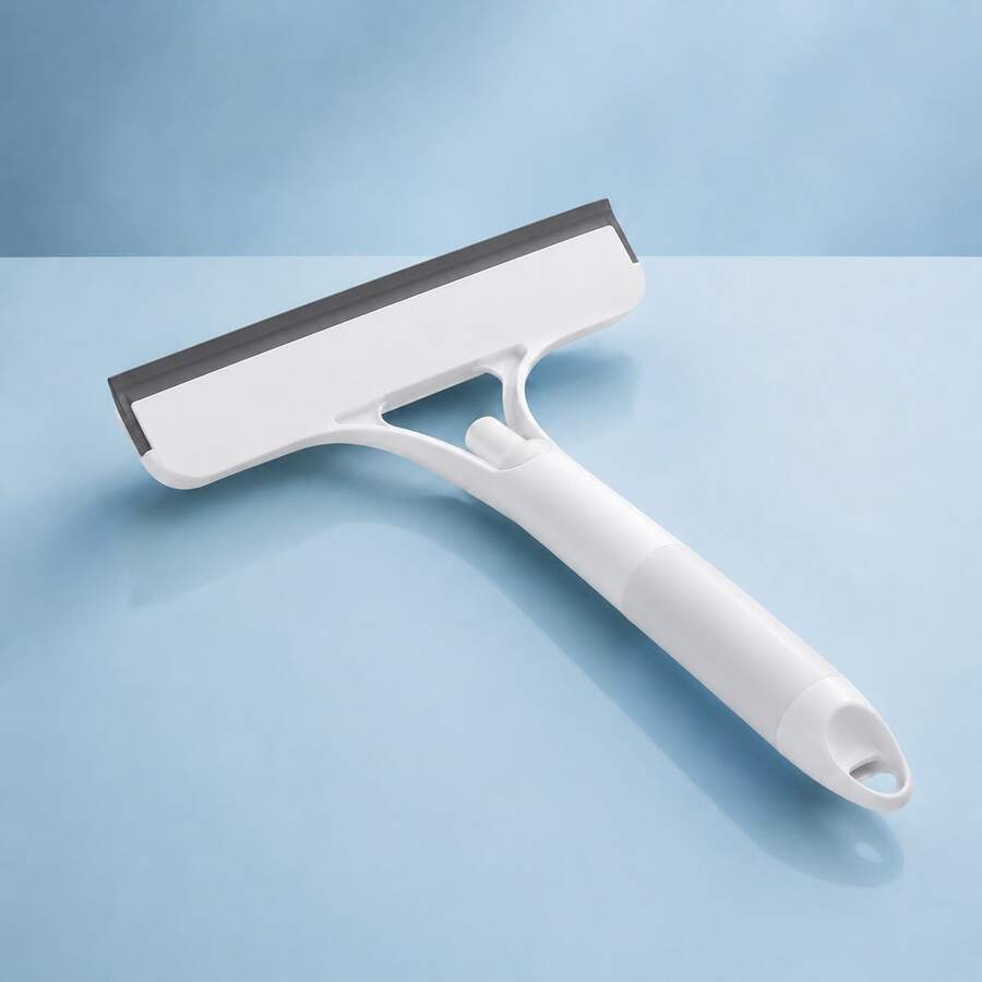 1/2-Piece 3-In-1 Window Cleaner With Integrated Sprayer, Silicone Squeegee And Absorbent Sponge, Cleans Windows, Mirrors And Shower Screens Without Water Marks, Available In White, Blue And Yellow, Multifunctional Household Cleaning Tool - Putih - View 1