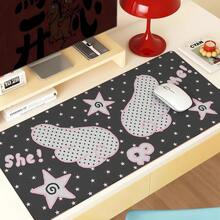 Korean Ins Japanese Anime Full Screen Floral Pink Rabbit Bear Horse Lace Y2K Girl PU Leather Mouse Pad, Office Study Desk Waterproof Tablecloth, Computer Keyboard Gaming Mouse Pad Desk Mat - View 9