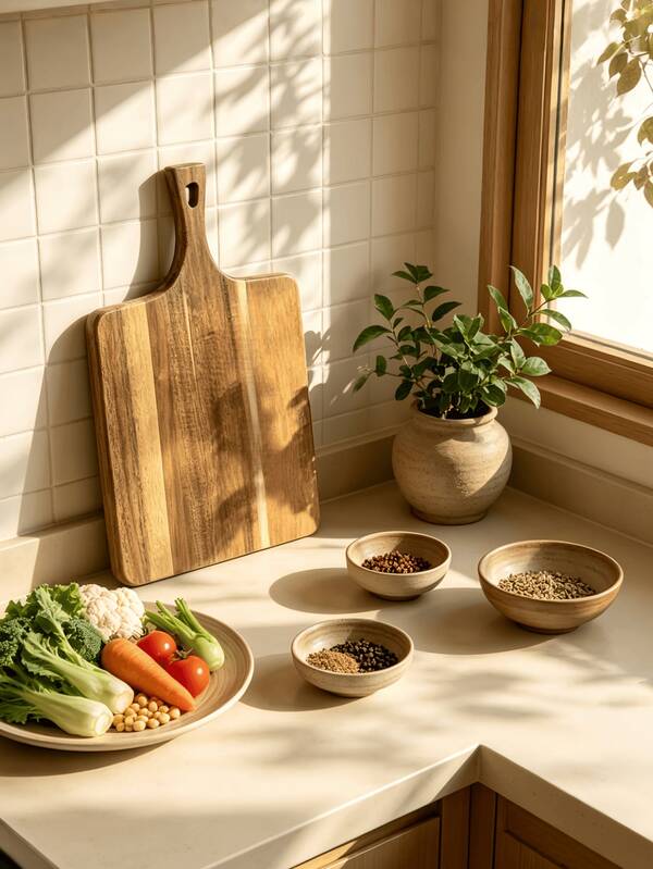 Solid Wood Cutting Board, Acacia Wood Cutting Board, Handheld Cutting Board, Butcher Block, Bread Board, Wooden Cutting Board, Wooden Kitchen Cutting Board, Cooked Food Cutting Board, Suitable For Meat, Cheese, Bread, Vegetables And Fruits, Convenient Storage, Birthday Gift For Sisters, Suitable For Home Kitchen, Kitchen And Restaurant, Practical Home, Kitchen Supplies, Kitchen Utensils, Great Gift For Housewives
