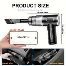 SOKANY Penyedot Debu Genggam Nirkabel Portabel, Sekali Hisap untuk Remah Makanan Ringan/Bulu Hewan Peliharaan, Dilengkapi dengan Pengumpul Debu dan Filter yang Dapat Dicuci. Baterai Lithium Kapasitas Besar (2000mAh) yang Dapat Diisi Ulang Melalui USB, Cocok untuk Mobil/Kantor/Rumah. - Tanpa kabel - View 9