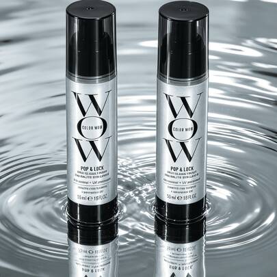 Color Wow Pop & Lock High Gloss Finish Serum, UV Blocking Anti-Frizz Formula, Cuticle Sealing Shine Treatment For Damaged Color Hair
