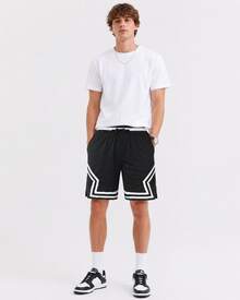 Nike Jordan Sport UP+ 2 In 1 Fitness Running Three-Point Leggings Basketball Shorts Men's Black - Black - View 5
