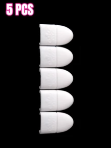 5入組可重複使用矽膠美甲浸泡帽，可穿戴式美甲浸泡墊支架，凝膠美甲卸除清潔套組，除油美甲清潔工具，適用於UV凝膠美甲卸除，居家美甲沙龍用品 - 彩色 - 查看 14