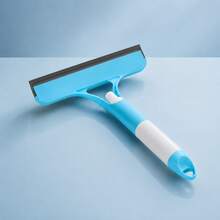 1/2-Piece 3-In-1 Window Cleaner With Integrated Sprayer, Silicone Squeegee And Absorbent Sponge, Cleans Windows, Mirrors And Shower Screens Without Water Marks, Available In White, Blue And Yellow, Multifunctional Household Cleaning Tool - 藍色 - 查看 1