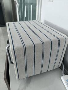 1pc Minimalist Striped Microwave Cover, Multi-Functional Appliance Dust Cover Kitchen Cloth - Rolled Edge Style - View 14