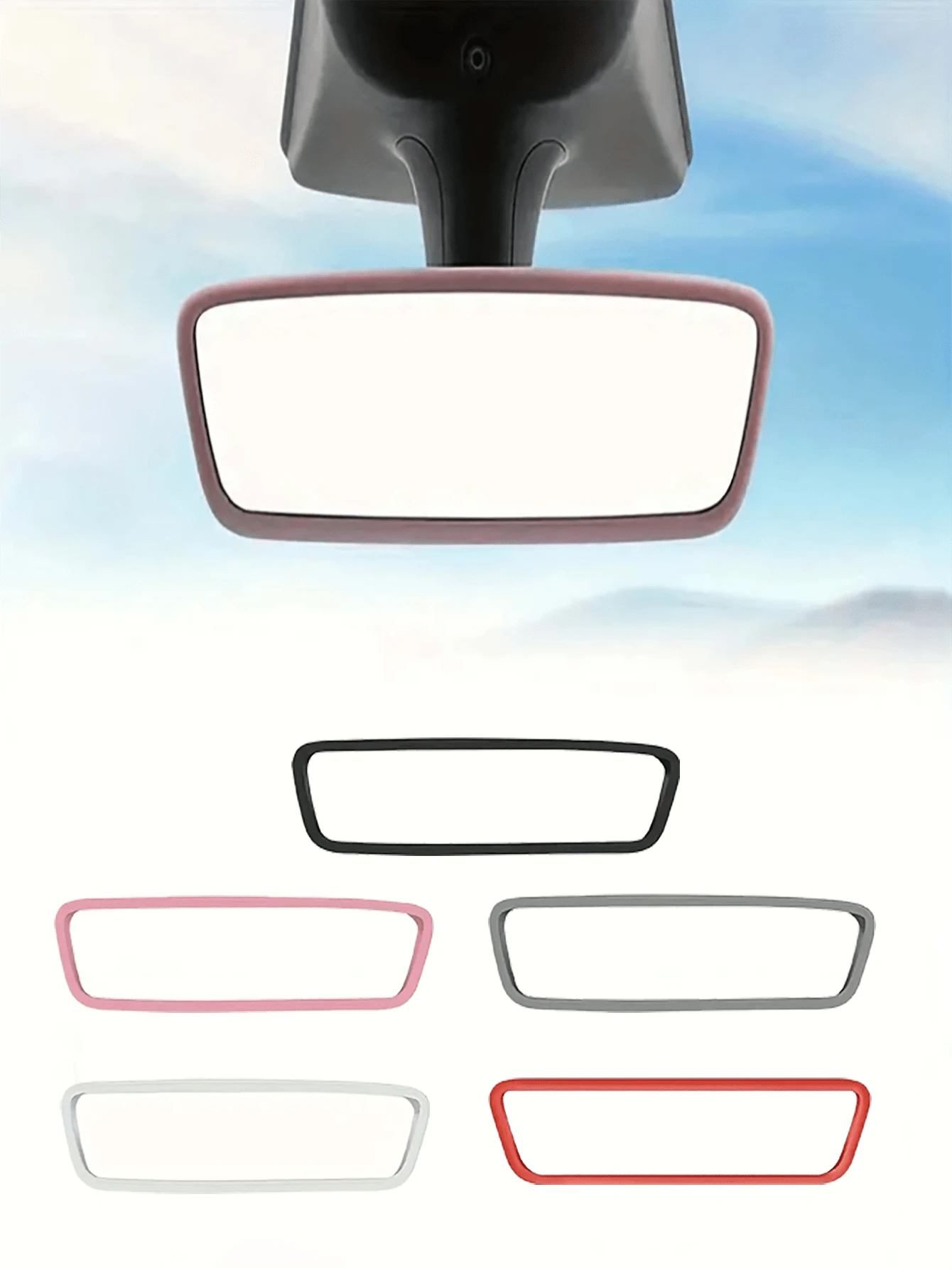 1pc Silicone Rearview Mirror Protective Cover For /Y, Interior Modification Accessory, Car Decoration