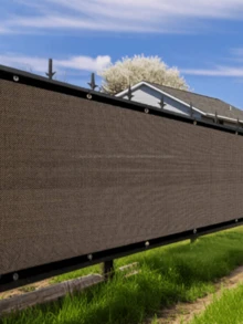 Fence Privacy Screen, Heavy Duty Outdoor Backyard Sun Shade & Windbreak Mesh, Privacy Fence Cover With Grommets, Outdoor Windproof Fence Privacy Screen, Backyard UV Protection - Multiple Styles - View 4