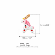1pc DIY Colorful Summer Oil Drop Cute Animal & Plant Pendant Necklace, Fashion Pastoral Style, Dopamine Style Fashion Necklace, Stainless Steel Vacuum Plated 18k Gold, Displaying Women's Fashion Charm Item, Pendant For Jewelry Making, High-End Jewelry, Stainless Steel Accessory - Multicolor - View 32
