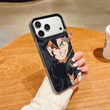アニメ キャラクター 分身イラスト 異色瞳 17e,プレゼント用・自分用両方に大活躍！,感あふれるキュートスマホケース防水・耐衝撃・耐傷性に優れたソフトケース。対応機種： 17 Pro Max、17 Pro、17、16 Pro Max、6 Pro、16 Plus、15、15 Pro Max、15 Pro、15 Plus、11、12、13、14 Pro Max、11 Pro、11 Pro Max、12 Pro、12 Pro Max、13 Pro、13 Pro Max、14 Plus - ブラック - チェックする 3