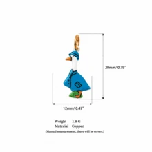 1pc DIY Colorful Summer Oil Drop Cute Animal & Plant Pendant Necklace, Fashion Pastoral Style, Dopamine Style Fashion Necklace, Stainless Steel Vacuum Plated 18k Gold, Displaying Women's Fashion Charm Item, Pendant For Jewelry Making, High-End Jewelry, Stainless Steel Accessory - Multicolor - View 23