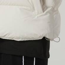 Jaket puffer atletik pendek berkerudung Nike warna polos, tahan angin dan hangat, wanita, putih. - Putih - View 7