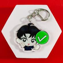 Roses And Champagne Korean Manhwa Acrylic Keychain Series Cute Cartoon Keyring Bag Suitcase Accessory Phone Pendant Car Ornament. - Multicolor - View 16