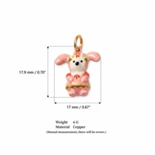 1pc DIY Colorful Summer Oil Drop Cute Animal & Plant Pendant Necklace, Fashion Pastoral Style, Dopamine Style Fashion Necklace, Stainless Steel Vacuum Plated 18k Gold, Displaying Women's Fashion Charm Item, Pendant For Jewelry Making, High-End Jewelry, Stainless Steel Accessory - Multicolor - View 24
