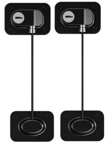 LMMAKE 1PC/2PCS Keyed Refrigerator & Appliance Safety Locks, Silicone Wire Protection, No-Drill Heavy-Duty Adhesive Mount, Easy To Install - 限位器 - 查看 9