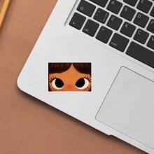 Cartoon Big Eyes, Suitable For Sad, Upset, Vulnerable Moments - Waterproof Vinyl Stickers - Durable Smooth Surface, Self-Adhesive Bumper Stickers, Suitable For Cars, Windows, Laptops, Trucks, Water Bottles - Multi-Purpose Durable Design, Car Stickers - Vinyl - View 8