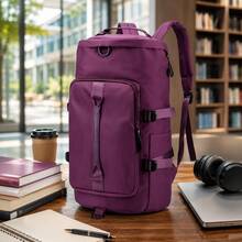 Sports Gym Bag For Women Crossbody Shoulder Bag 3 In 1 Men Laptop Business Backpack Weekender Overnight Flight-Approved Duffle Bags With Shoe Compartment Tote Handbags - 紫羅蘭色 - 查看 10