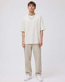 Nike Jordan Flight Essentials Oversize AIR Pullover Solid Color Comfortable Short-Sleeve T-Shirt For Men - 米白色 - 查看 6