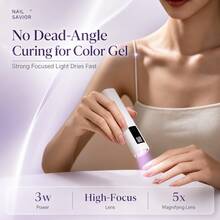 GANLAIX 便攜式美甲烘乾燈與美甲燈，可充電式 UV LED 凝膠美甲固化燈，180mAh 迷你凝膠指甲油烘乾機，緊湊美甲用品，簡單一鍵式美甲工具，旅行禮物 - 彩色 - 查看 11