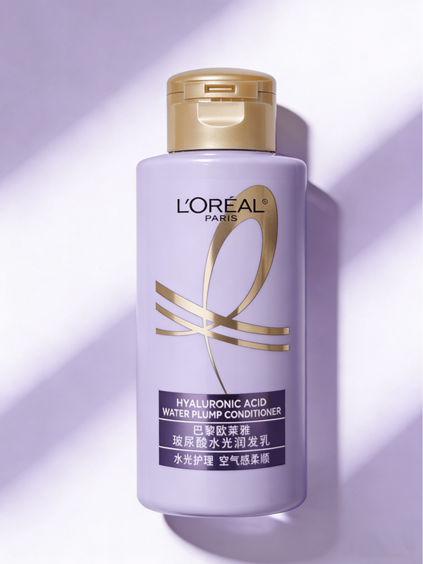 L’Oreal Paris Loción para el cabello L'Oreal Hyaluronic Acid Water Glow 100ml con 99% de ácido hialurónico de alta pureza, hidratación profunda, sin silicona, aporta volumen y suavidad, mejora el cabello seco y encrespado, repara el cabello dañado por permanente y tinte