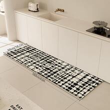 1pc Modern Geometric Pattern Kitchen Floor Mat Room Decor Carpet, All-Season Comfortable Foot Mat, Absorbent Anti-Slip Quick-Drying, Stain-Resistant Easy To Clean, Suitable For Kitchen, Dining Room, Entrance, Laundry Room, Hallway, Bathroom, Study And Other Locations. - Multicolor - View 13