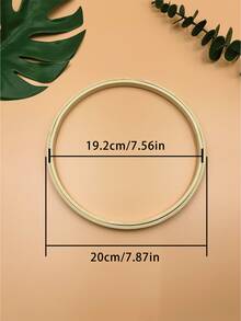 2pcs Round Double Ring Embroidery Hoops, No Metal Parts, Lightweight Embroidery Frame For Finished Embroidery Display, Wall Decor And DIY Embroidery Crafts - Double Ring - View 11