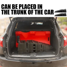 2PCS Heavy Duty 5 Ton 2.5+2.5 Ton Plastic Car Ramp Lifting Ramps 33cm Extra Wide, Black ﻿ - 2PCS Car Lifting Ramp - View 5
