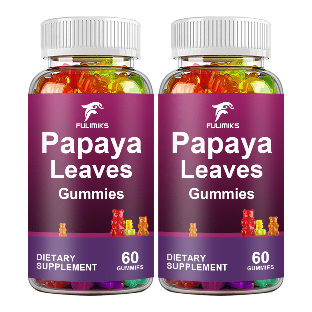 Papaya Leaves Gummies, With Maca, Saw Palmetto Berry, Balanced Hormonal Support, Improved Elasticity & Skin Tone, Packaging May Vary