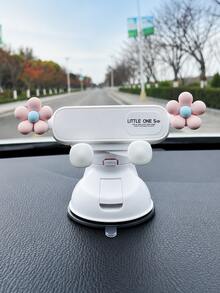 New Car Phone Holder - Dashboard Suction Cup Holder, Gravity Auto Clamping, Shock-Proof Stable, Foldable Design, Cute "Hi, I'm Baby" Text, Universal Fit, Suitable For Navigation, Ideal For Female Drivers - Upgraded Version - View 19