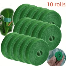 5/10 Rolls Self-Adhesive Plant Tie Straps, Nylon Hook And Loop One-Piece Hook And Loop, Secure Vines, Flowers And Trees, Wind And Rain Resistant Durable Straps, Adjustable And Reusable, Suitable For Potted Plant Shaping, Tomato Cages, Fences Indoor And Outdoor Use - Width 10mm - View 7