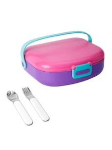 Portable Lunch Box In 5 Macaron Color Blocks With Handle And Buckle Design. Suitable For Single-Person, Portable, Airtight Lunch Boxes. Perfect For Back-To-School Season, Working Professionals, And Outdoor Picnics. - Multicolor - View 14