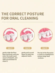 Pacote Combo de Fio Dental 500/300/100/50/5 Peças, Fio Dental de Limpeza Profunda, Cuidados Orais Adequados, Fio Dental Descartável e Portátil, Essencial para Viagens e Uso Diário, Ferramenta de Limpeza de Dentes, Escova de Dentes de Viagem, Acessórios Odontológicos - Multicolorido - Visão 6