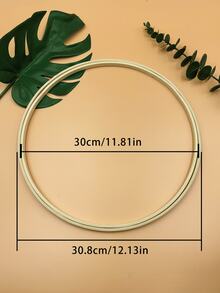 2pcs Round Double Ring Embroidery Hoops, No Metal Parts, Lightweight Embroidery Frame For Finished Embroidery Display, Wall Decor And DIY Embroidery Crafts - Double Ring - View 9