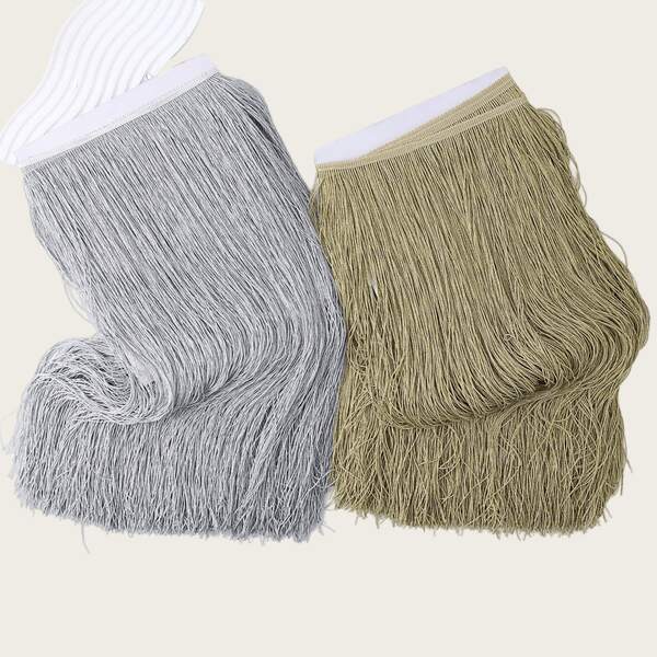 1 Yards 50 Cm Width Fringes Lace Clothing Decoration Accessories Diy Tassel Sewing Crafts Haberdashery Trim Dress Fabric Sew Apparel Supplies Craft