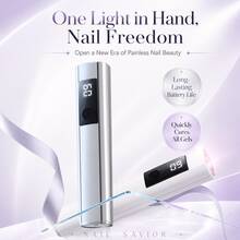 GANLAIX 便攜式美甲烘乾燈與美甲燈，可充電式 UV LED 凝膠美甲固化燈，180mAh 迷你凝膠指甲油烘乾機，緊湊美甲用品，簡單一鍵式美甲工具，旅行禮物 - 彩色 - 查看 7