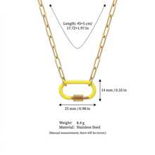 1pc DIY Colorful Summer Oil Drop Cute Animal & Plant Pendant Necklace, Fashion Pastoral Style, Dopamine Style Fashion Necklace, Stainless Steel Vacuum Plated 18k Gold, Displaying Women's Fashion Charm Item, Pendant For Jewelry Making, High-End Jewelry, Stainless Steel Accessory - Multicolor - View 34