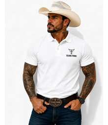 MHP Men's Texas Premium Country Pawn Polo Shirt - 白色 - 查看 3