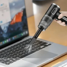SOKANY Penyedot Debu Genggam Nirkabel Portabel, Sekali Hisap untuk Remah Makanan Ringan/Bulu Hewan Peliharaan, Dilengkapi dengan Pengumpul Debu dan Filter yang Dapat Dicuci. Baterai Lithium Kapasitas Besar (2000mAh) yang Dapat Diisi Ulang Melalui USB, Cocok untuk Mobil/Kantor/Rumah. - Tanpa kabel - View 5