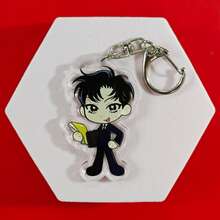 Roses And Champagne Korean Manhwa Acrylic Keychain Series Cute Cartoon Keyring Bag Suitcase Accessory Phone Pendant Car Ornament. - Multicolor - View 5