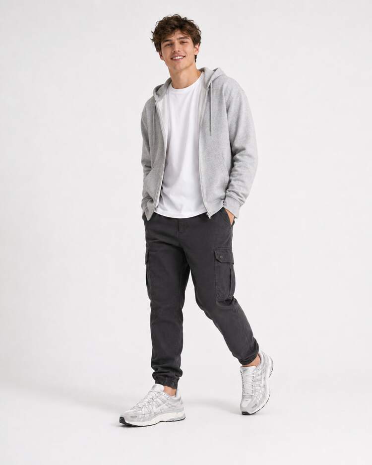 Nike P-6000 舒適百搭透氣 休閒跑步鞋 男款 灰色 - 淺灰色 - 查看 10