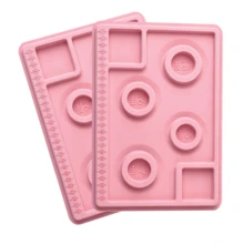 2pcs Pink Bracelet Design Tray - Beading Tool, DIY Bracelet Design Tray, Bracelet Beading Measurement Scale Display Tray, Suitable For Jewelry Beading, Easily Design Bracelet Works - Pink - View 10