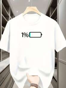 Local - DE/IT/FR//PL Dispatch Unisex Battery Teeänner-Shirtänner Kleidung - Short Sleeve Round Neck, Casual Top, Essentials Short, Holiday - A - Voir 1