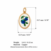 1pc DIY Colorful Summer Oil Drop Cute Animal & Plant Pendant Necklace, Fashion Pastoral Style, Dopamine Style Fashion Necklace, Stainless Steel Vacuum Plated 18k Gold, Displaying Women's Fashion Charm Item, Pendant For Jewelry Making, High-End Jewelry, Stainless Steel Accessory - Multicolor - View 36