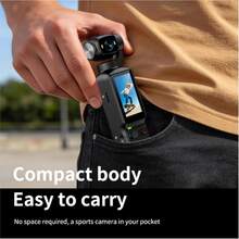 4K HD Video Recording Pocket Camera - 1800mAh Battery, 180° Rotating 1.9-Inch Screen, Webcam, USB-C Charging Port, 32G Memory Card, Mini Audio-Video Compact Camera, Outdoor Sports Camera, Suitable For Outdoor Sports, Cycling, Travel And Other Scenes - View 8